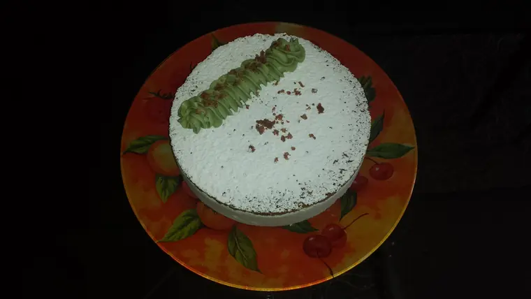 Ricotta and pistachio mousse cake 2